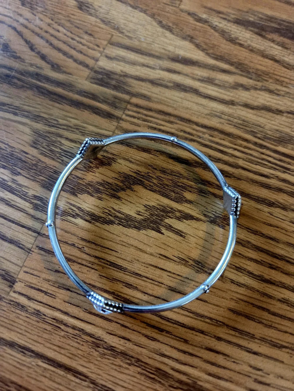 BRIGHTON "Twinkle Trio" Slim Crystal And Silver Bangle Bracelet WEDDING GUEST! - Picture 3 of 8